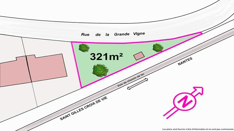 Ma-Cabane - Vente Terrain SAINT-HILAIRE-DE-RIEZ, 321 m²