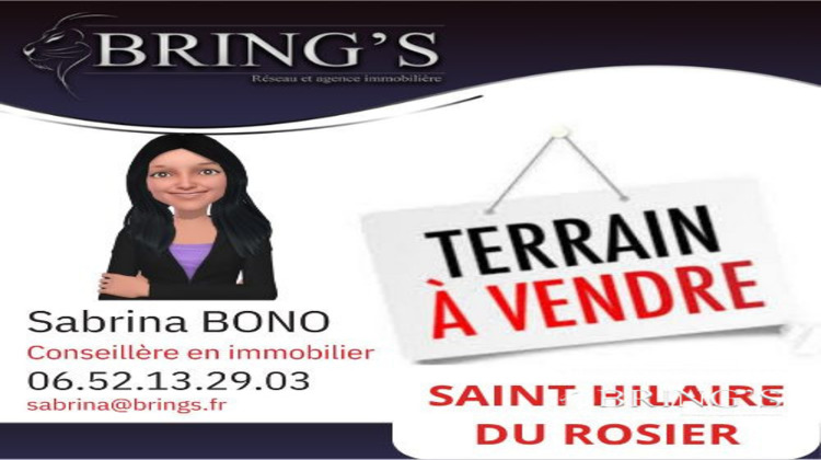 Ma-Cabane - Vente Terrain Saint-Hilaire-du-Rosier, 443 m²