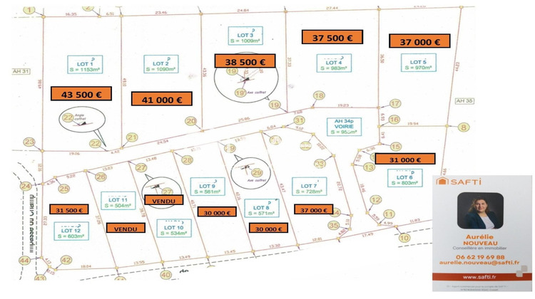 Ma-Cabane - Vente Terrain Saint-Hilaire-la-Croix, 983 m²