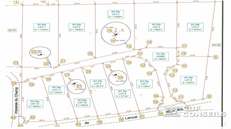 Ma-Cabane - Vente Terrain Saint-Hilaire-la-Croix, 603 m²