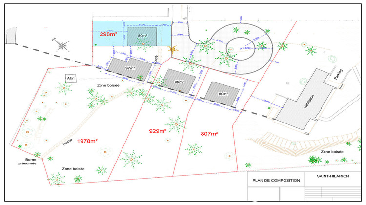 Ma-Cabane - Vente Terrain SAINT-HILARION, 298 m²