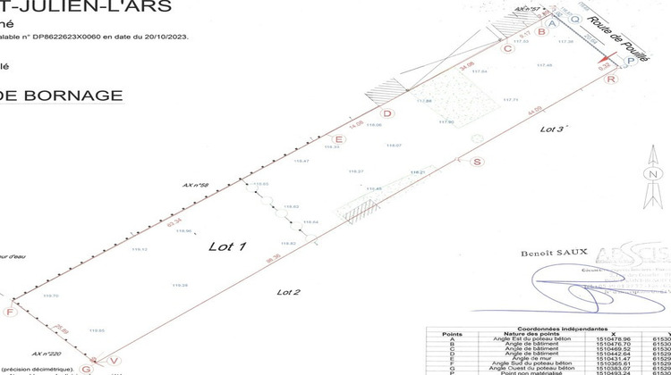 Ma-Cabane - Vente Terrain SAINT JULIEN L ARS, 3386 m²