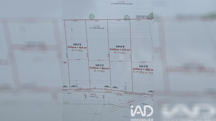 Ma-Cabane - Vente Terrain Saint-Mars-de-Coutais, 483 m²