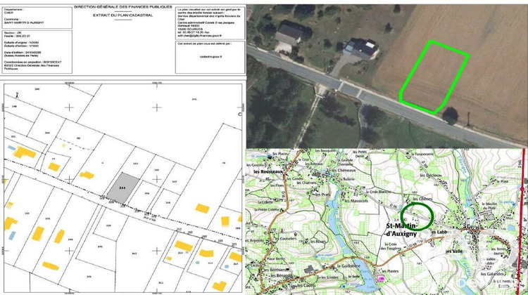 Ma-Cabane - Vente Terrain Saint-Martin-d'Auxigny, 894 m²