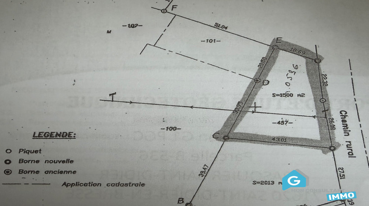 Ma-Cabane - Vente Terrain Saint-Martin-en-Bresse, 1500 m²
