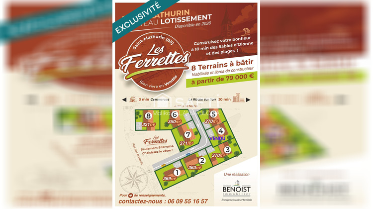 Ma-Cabane - Vente Terrain Saint-Mathurin, 287 m²