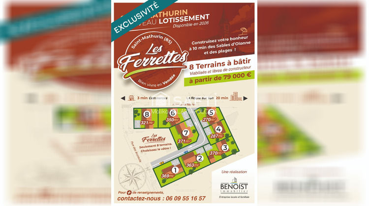 Ma-Cabane - Vente Terrain Saint-Mathurin, 370 m²
