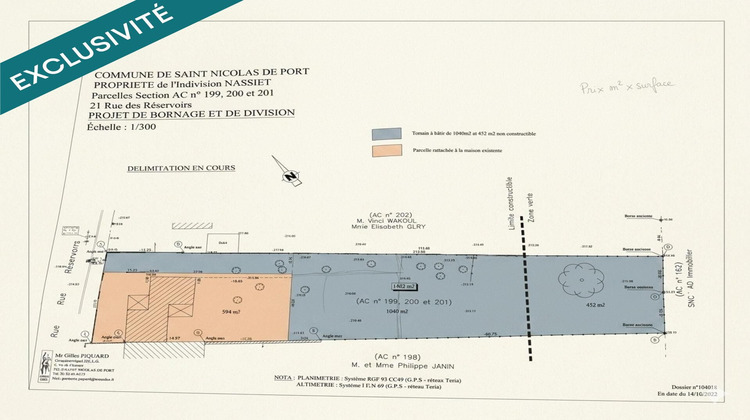 Ma-Cabane - Vente Terrain Saint-Nicolas-de-Port, 1492 m²