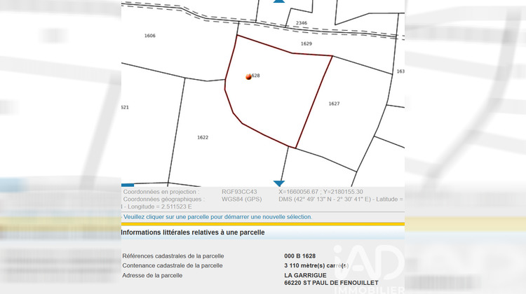 Ma-Cabane - Vente Terrain Saint Paul de Fenouillet, 5805 m²