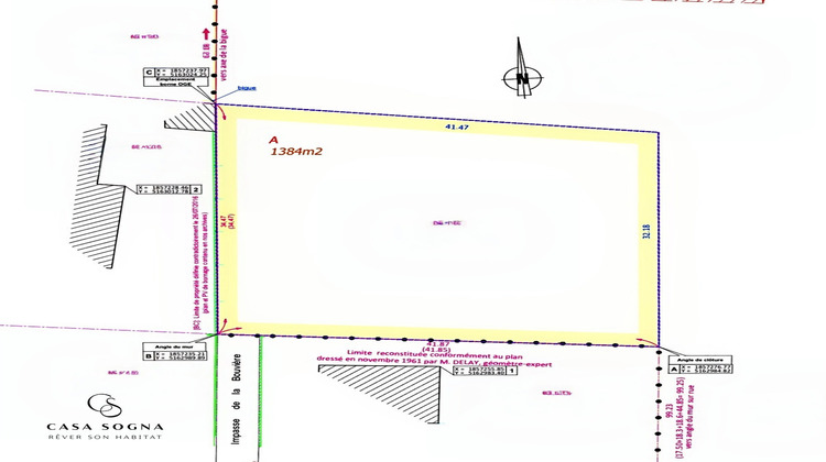 Ma-Cabane - Vente Terrain SAINT-PIERRE-DE-CHANDIEU, 1384 m²