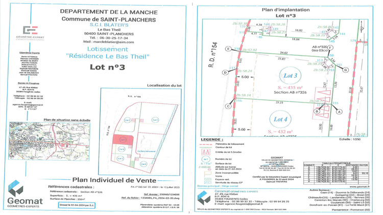 Ma-Cabane - Vente Terrain SAINT-PLANCHERS, 435 m²