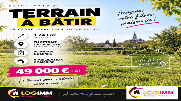 Ma-Cabane - Vente Terrain Saint-Python, 1243 m²