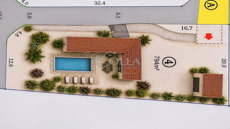 Ma-Cabane - Vente Terrain Saint-Quentin-la-Poterie, 794 m²