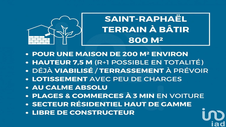 Ma-Cabane - Vente Terrain Saint-Raphaël, 800 m²