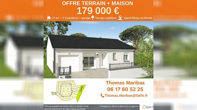 Ma-Cabane - Vente Terrain Saint-Remy-en-Rollat, 389 m²