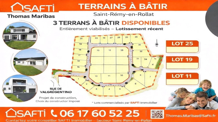 Ma-Cabane - Vente Terrain Saint-Remy-en-Rollat, 389 m²