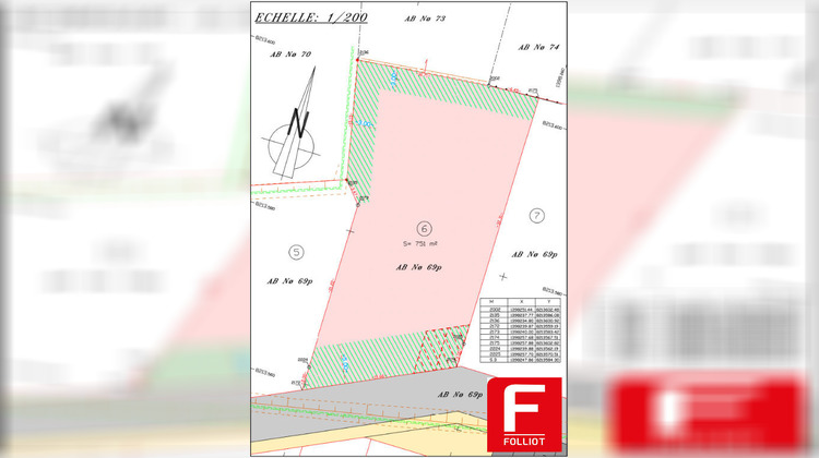 Ma-Cabane - Vente Terrain SAINT-SAMSON-DE-BONFOSSE, 751 m²