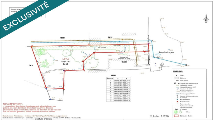 Ma-Cabane - Vente Terrain Saint-Sebastien-sur-Loire, 547 m²