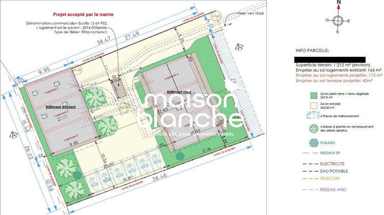 Ma-Cabane - Vente Terrain Saint-Seurin-sur-l'Isle, 1212 m²