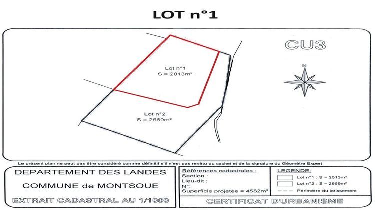 Ma-Cabane - Vente Terrain SAINT-SEVER, 2013 m²