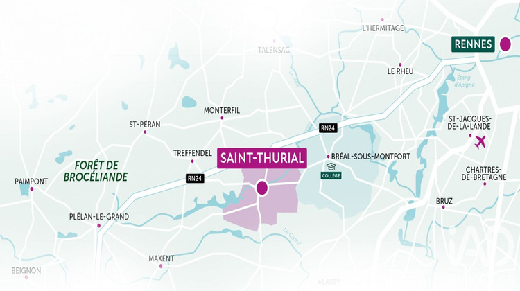 Ma-Cabane - Vente Terrain Saint-Thurial, 372 m²