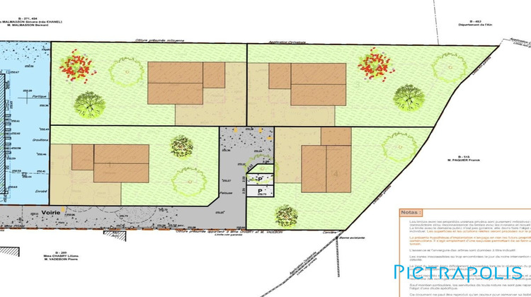 Ma-Cabane - Vente Terrain Saint-Trivier-sur-Moignans, 684 m²