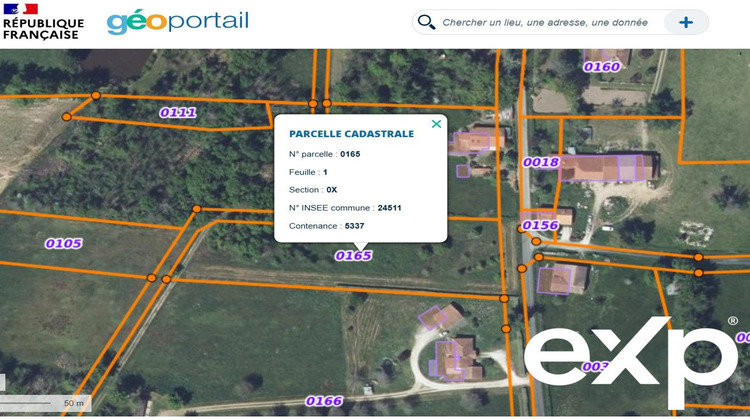 Ma-Cabane - Vente Terrain Saint-Vincent-Jalmoutiers, 5337 m²