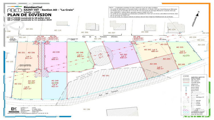 Ma-Cabane - Vente Terrain Saint-Vit, 680 m²