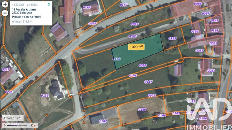 Ma-Cabane - Vente Terrain Saint-Vran, 1000 m²