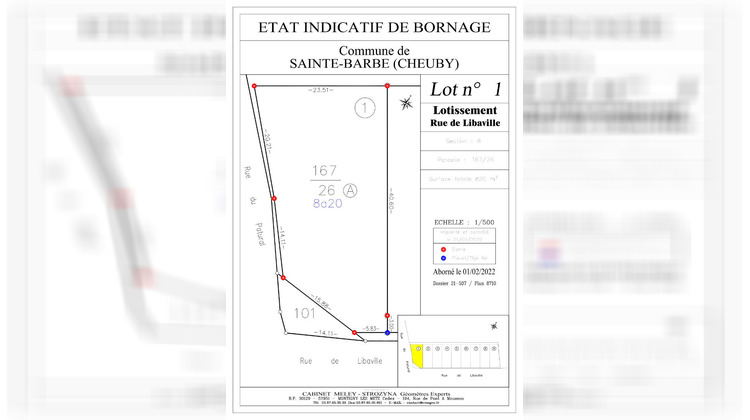 Ma-Cabane - Vente Terrain SAINTE-BARBE, 785 m²