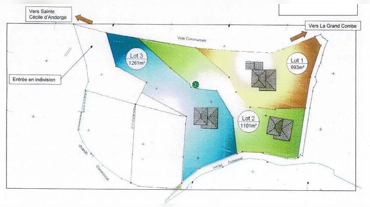 Ma-Cabane - Vente Terrain Sainte-Cécile-d'Andorge, 1102 m²