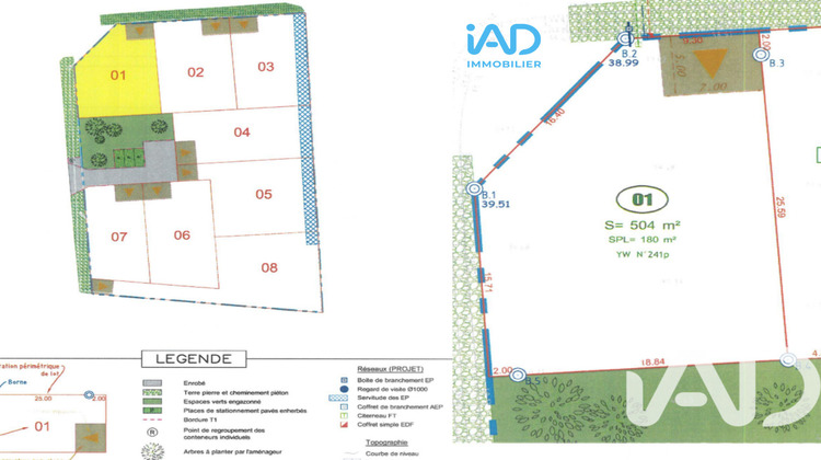 Ma-Cabane - Vente Terrain Sainte-Marie, 504 m²