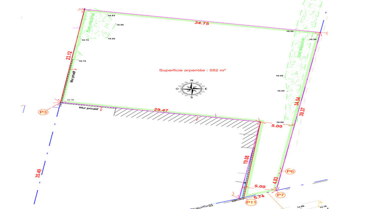 Ma-Cabane - Vente Terrain SAINTE-SOULLE, 882 m²