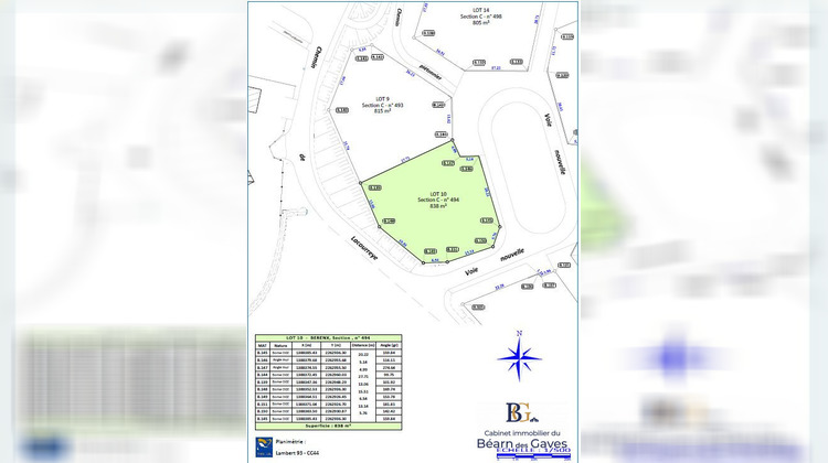 Ma-Cabane - Vente Terrain Salies-de-Béarn, 838 m²