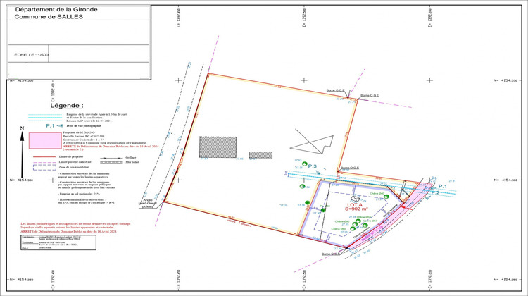 Ma-Cabane - Vente Terrain Salles, 902 m²