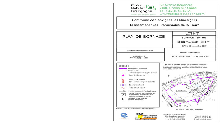 Ma-Cabane - Vente Terrain SANVIGNES-LES-MINES, 894 m²
