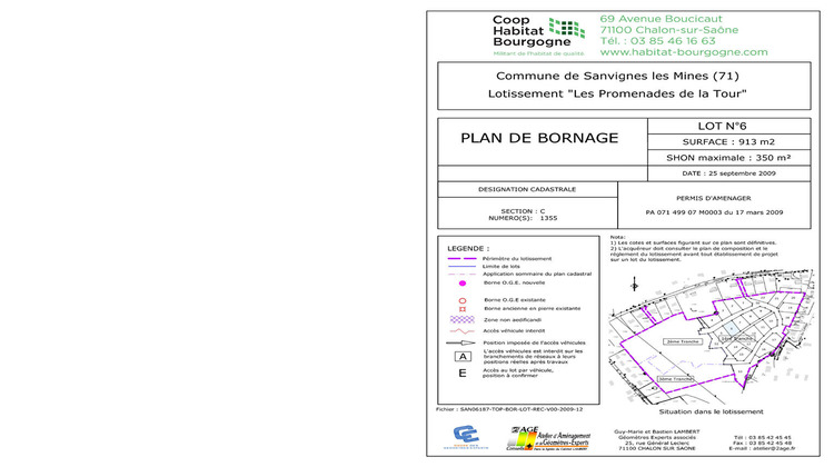 Ma-Cabane - Vente Terrain SANVIGNES-LES-MINES, 913 m²