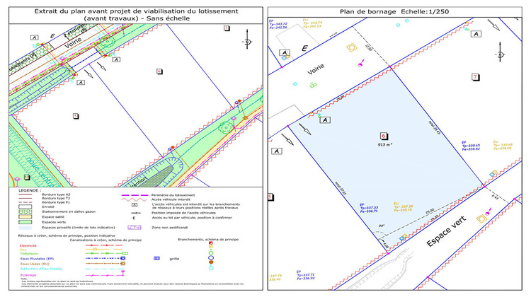 Ma-Cabane - Vente Terrain SANVIGNES-LES-MINES, 913 m²