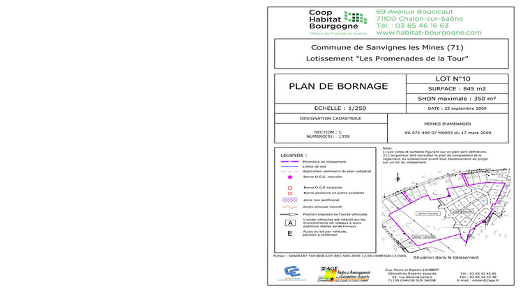 Ma-Cabane - Vente Terrain SANVIGNES-LES-MINES, 845 m²
