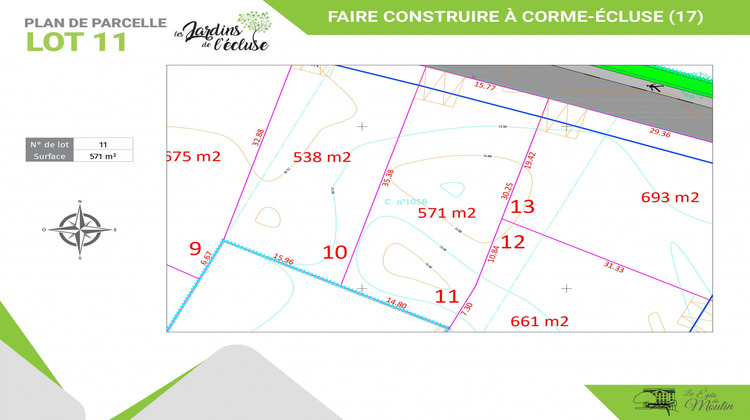 Ma-Cabane - Vente Terrain Saujon, 571 m²