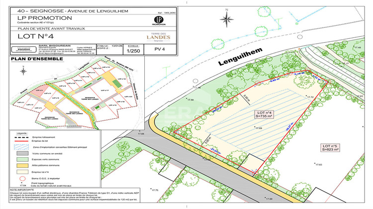 Ma-Cabane - Vente Terrain SEIGNOSSE, 735 m²