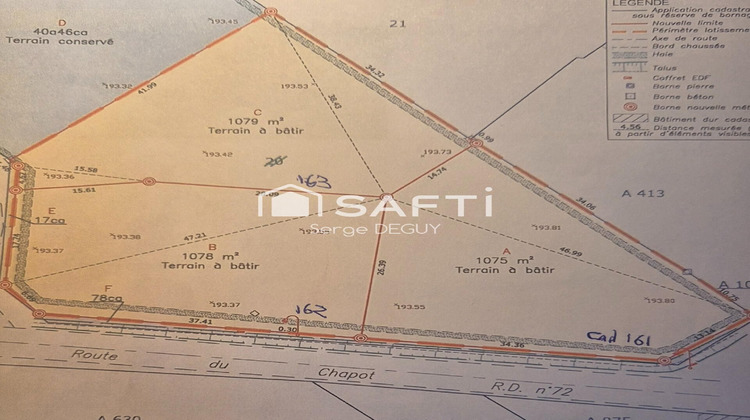 Ma-Cabane - Vente Terrain Sermesse, 1075 m²