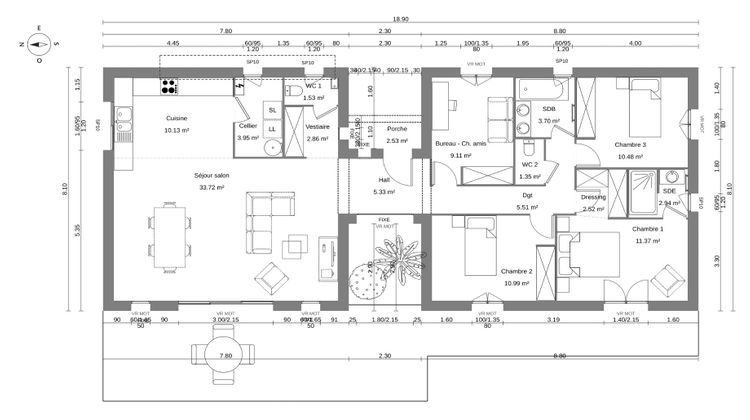 Ma-Cabane - Vente Terrain SERVIAN, 1031 m²