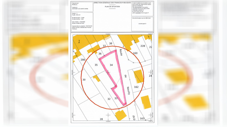 Ma-Cabane - Vente Terrain SERVIGNY-LES-SAINTE-BARBE, 872 m²