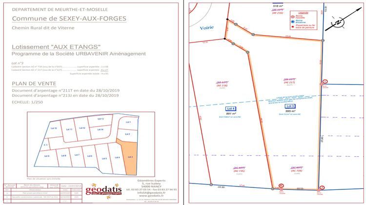 Ma-Cabane - Vente Terrain SEXEY-AUX-FORGES, 995 m²