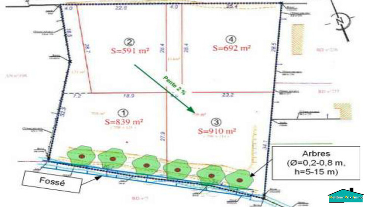 Ma-Cabane - Vente Terrain SOULLANS, 840 m²