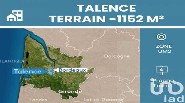 Ma-Cabane - Vente Terrain Talence, 1152 m²