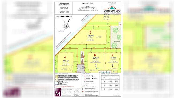 Ma-Cabane - Vente Terrain Targasonne, 530 m²