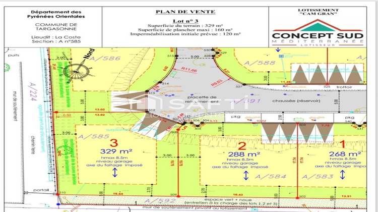 Ma-Cabane - Vente Terrain Targasonne, 329 m²