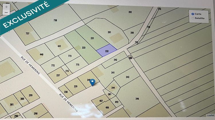 Ma-Cabane - Vente Terrain Teting-sur-Nied, 904 m²